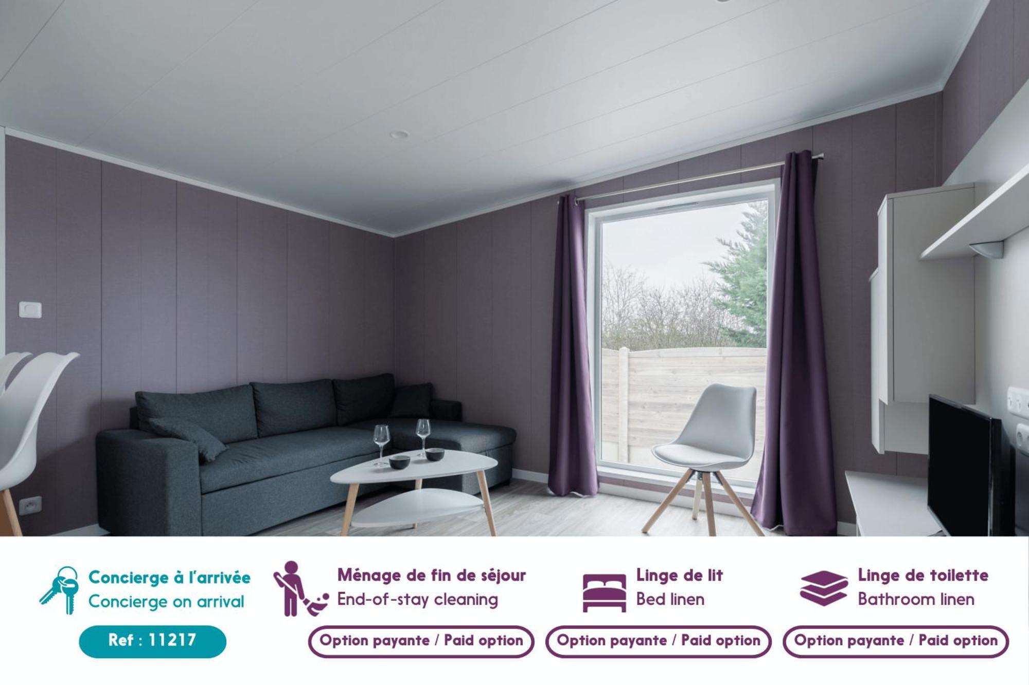 Beau Chalet Pour 4 Pers - Acces Piscine Chauffee Brétignolles-sur-Mer Eksteriør billede