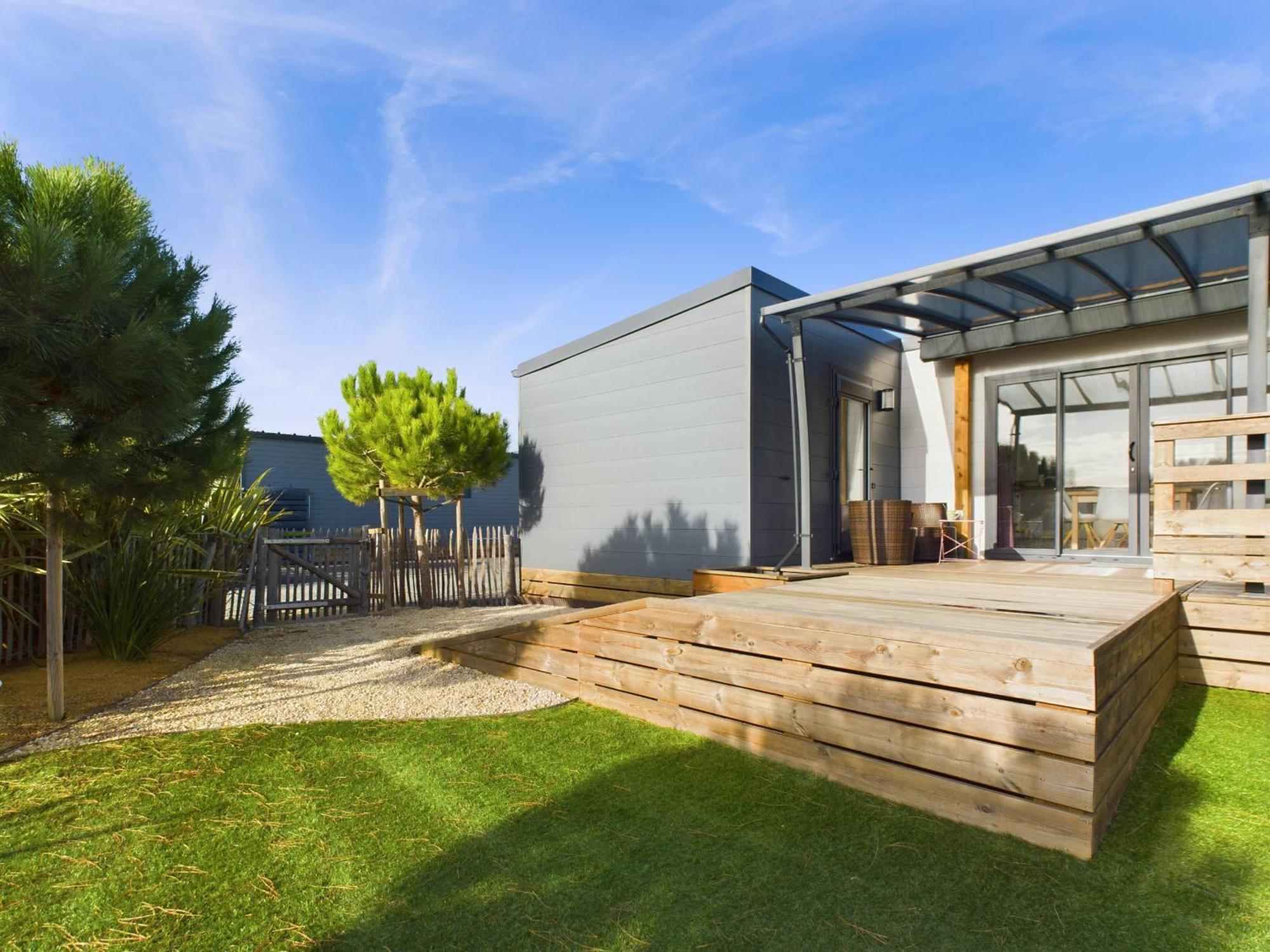 Beau Chalet Pour 4 Pers - Acces Piscine Chauffee Brétignolles-sur-Mer Eksteriør billede