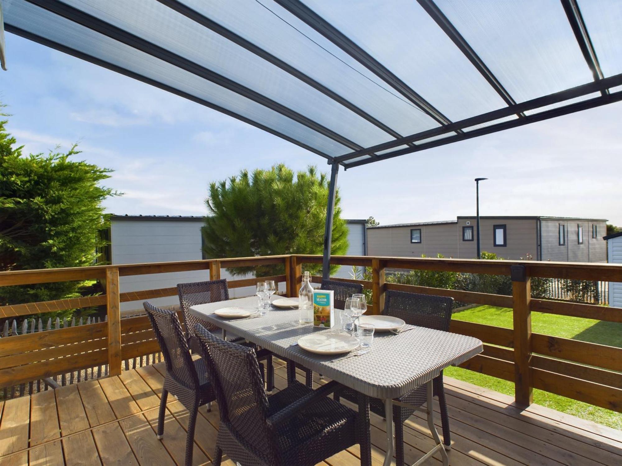Beau Chalet Pour 4 Pers - Acces Piscine Chauffee Brétignolles-sur-Mer Eksteriør billede