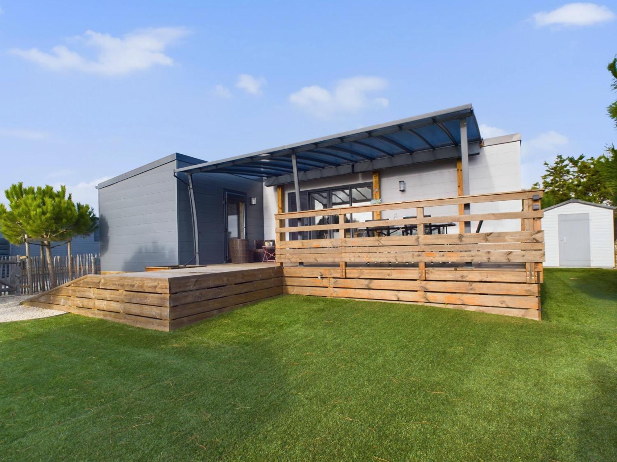 Beau Chalet Pour 4 Pers - Acces Piscine Chauffee Brétignolles-sur-Mer Eksteriør billede
